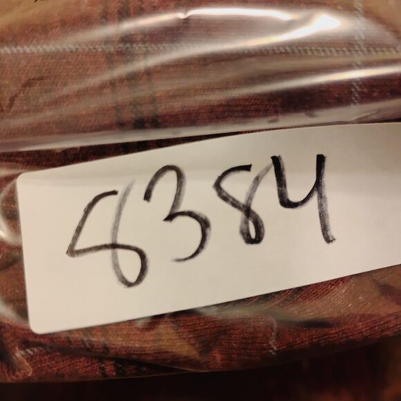 Basic Equipment polo shirt mens 3XL XXL maroon red long sleeve plaid NWT ls - Picture 8 of 8